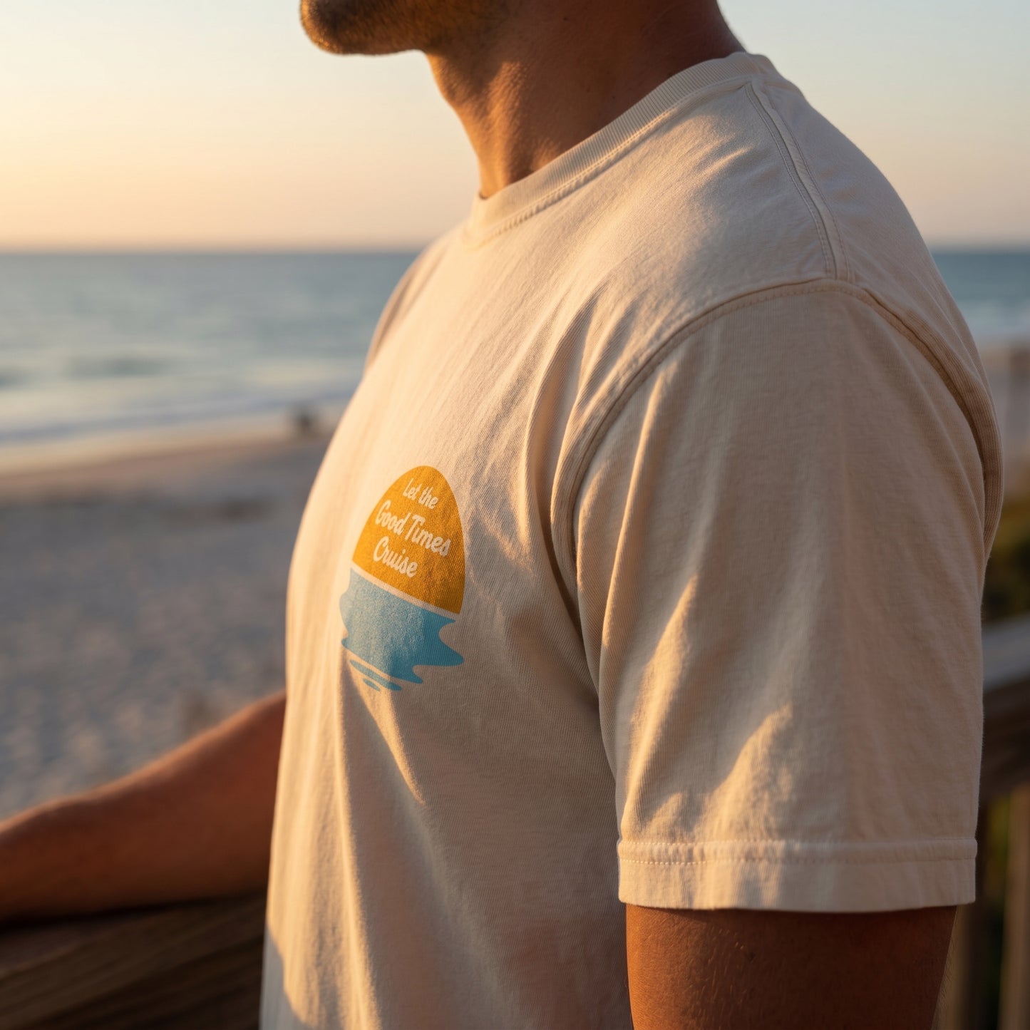 Summer Sunset Club Logo Tee Shirt